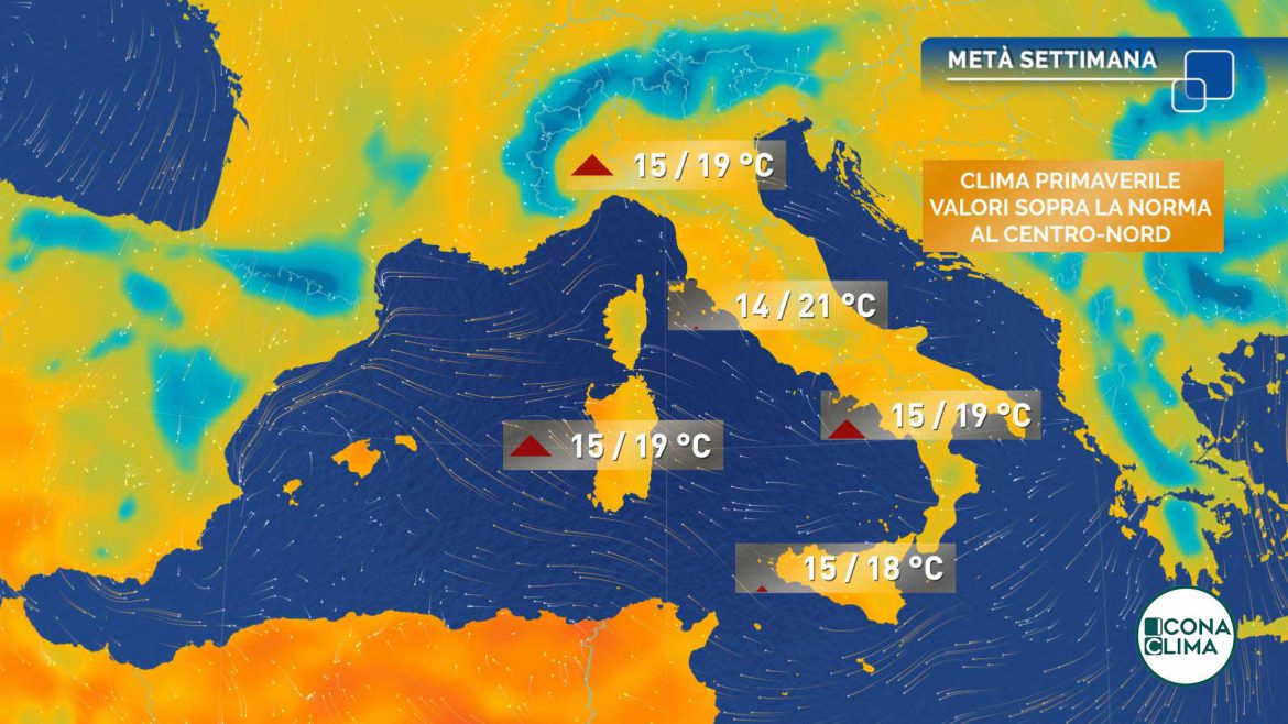 primavera italia temperature