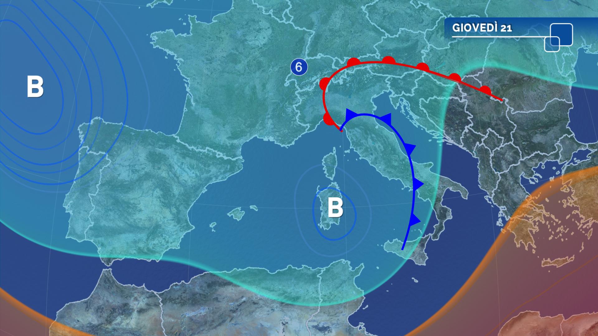 Meteo il maltempo torna protagonista da mercoledì vento e pioggia