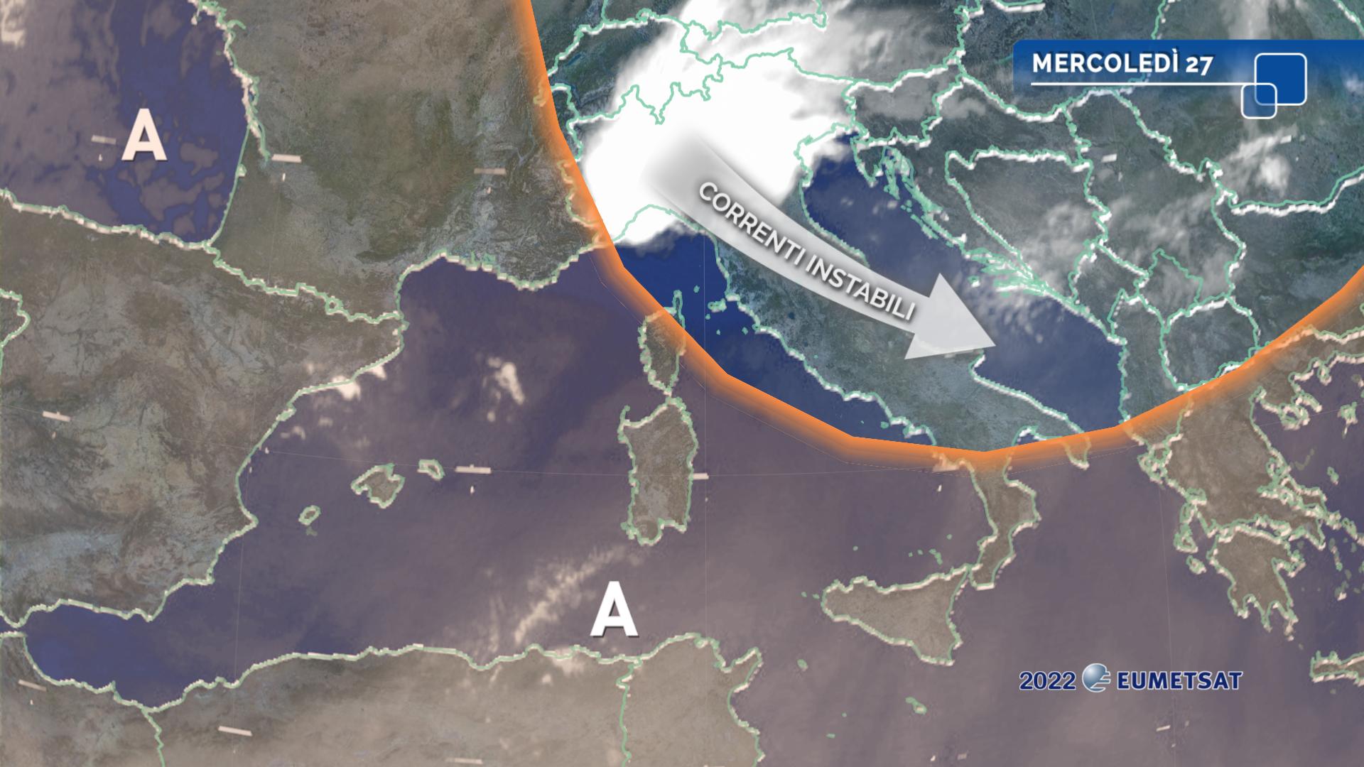 Meteo: Temporali Al Nord E Anche Al Centro. Insiste Il Caldo Estremo Al Sud