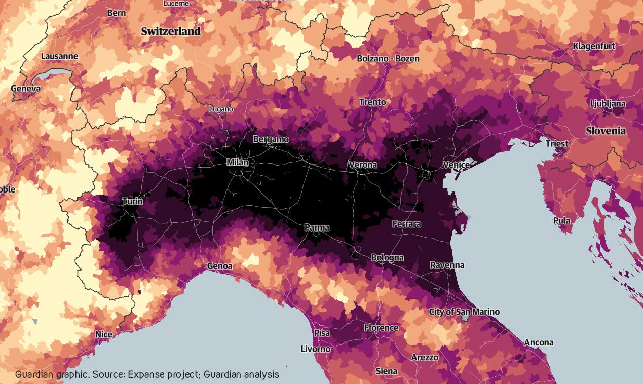 Inquinamento, anticiclone intrappola lo smog in Pianura Padana - Icona Clima