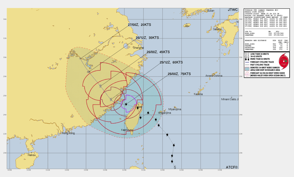 tifone gaemi taiwan cina