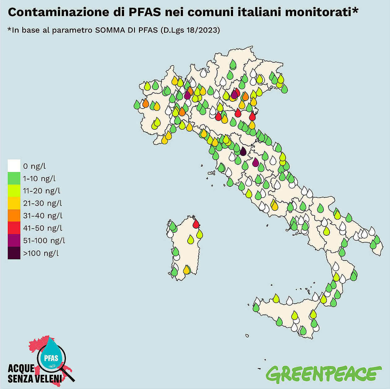 PFAS mappa