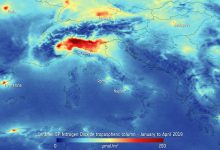 Protocollo Aria pulita. Inquinamento italia biossido di azoto 2019 mappa