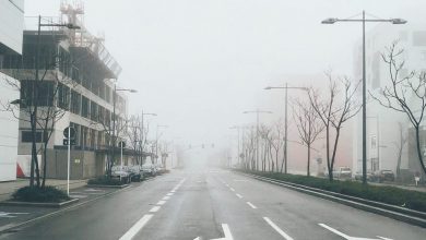 inquinamento smog città strada