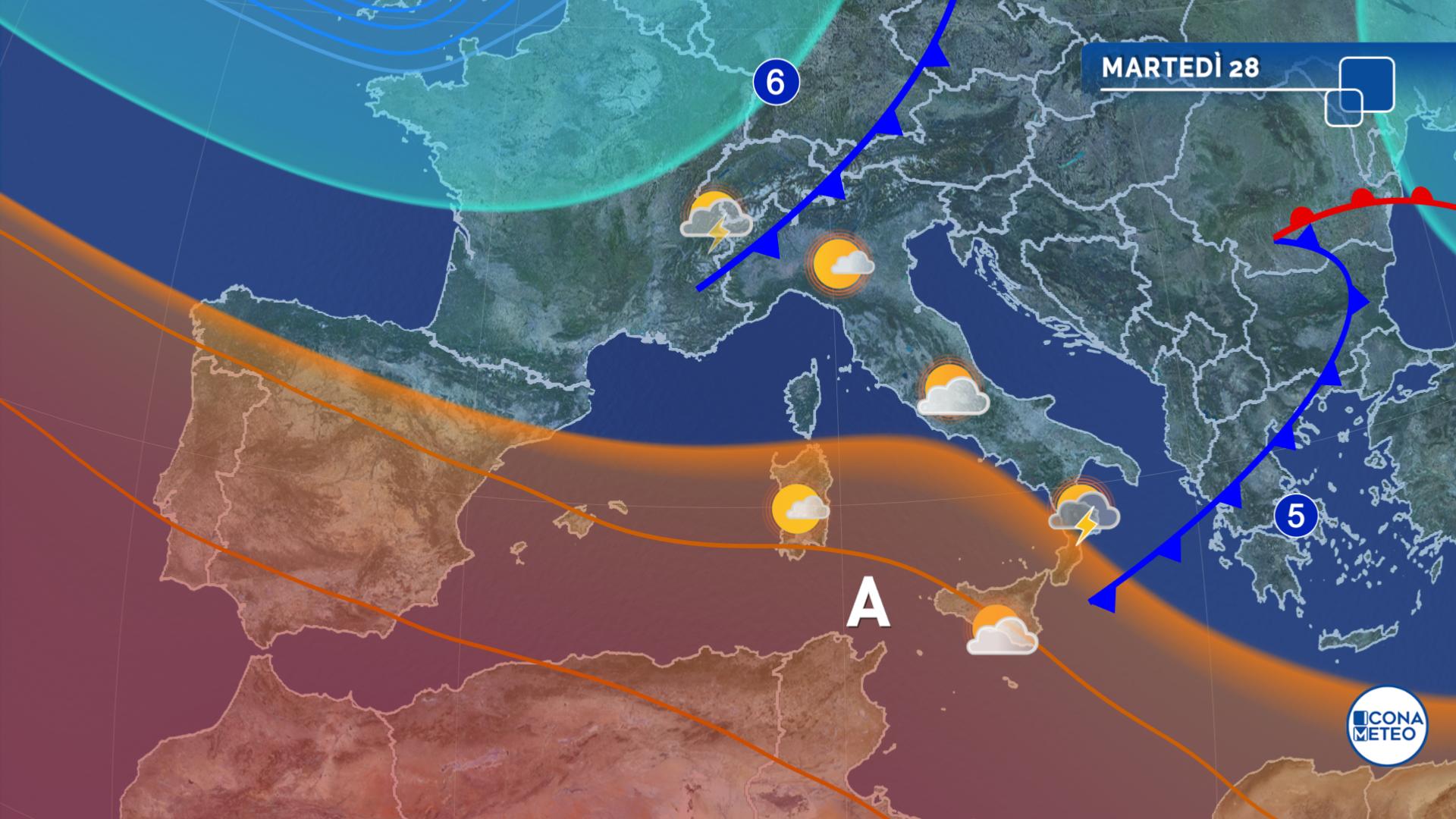 Meteo, Italia Tra Due Perturbazioni! Le Zone Coinvolte - Icona Clima