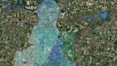 Mappa dell'emergenza alluvionale in Emilia Romagna del Geoportale con dati satellitari EO del programma Copernicus